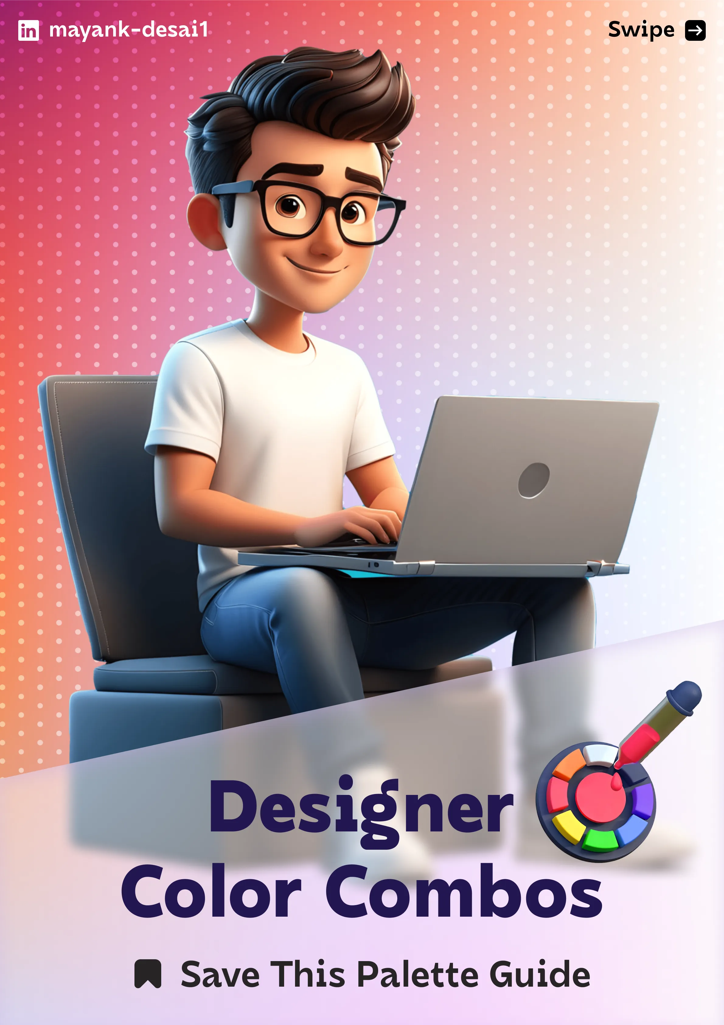 Designer color combinations and hex code palettes